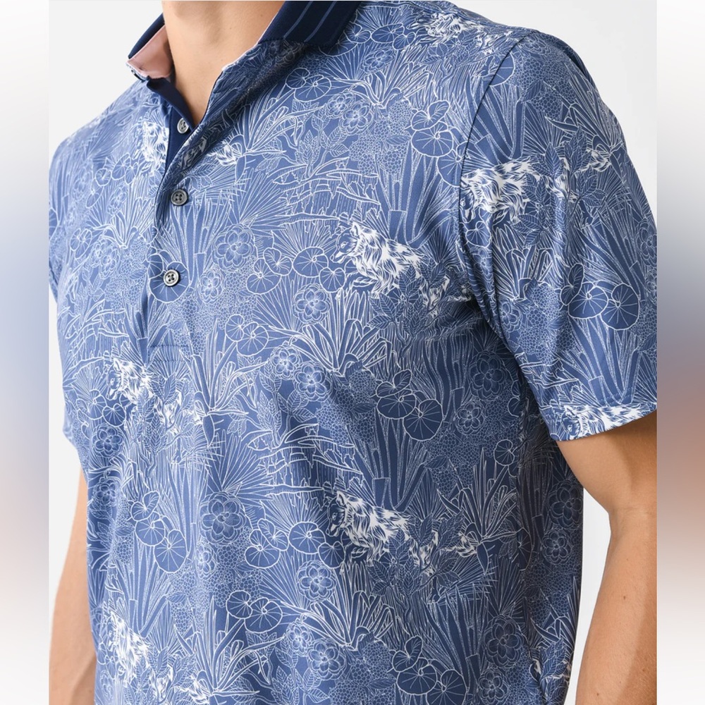 Greyson HIDDEN TRUTH POLO - FALCON BLUE sz M